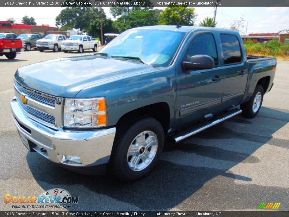 2013 Chevrolet Silverado 1500 LT Crew Cab 4x4 Blue Granite Metallic / Ebony Photo #2