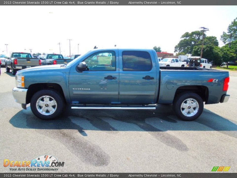 2013 Chevrolet Silverado 1500 LT Crew Cab 4x4 Blue Granite Metallic / Ebony Photo #3