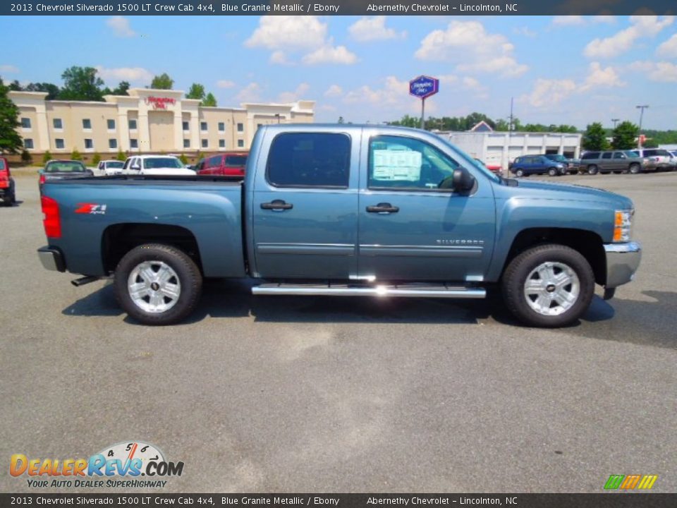 2013 Chevrolet Silverado 1500 LT Crew Cab 4x4 Blue Granite Metallic / Ebony Photo #4