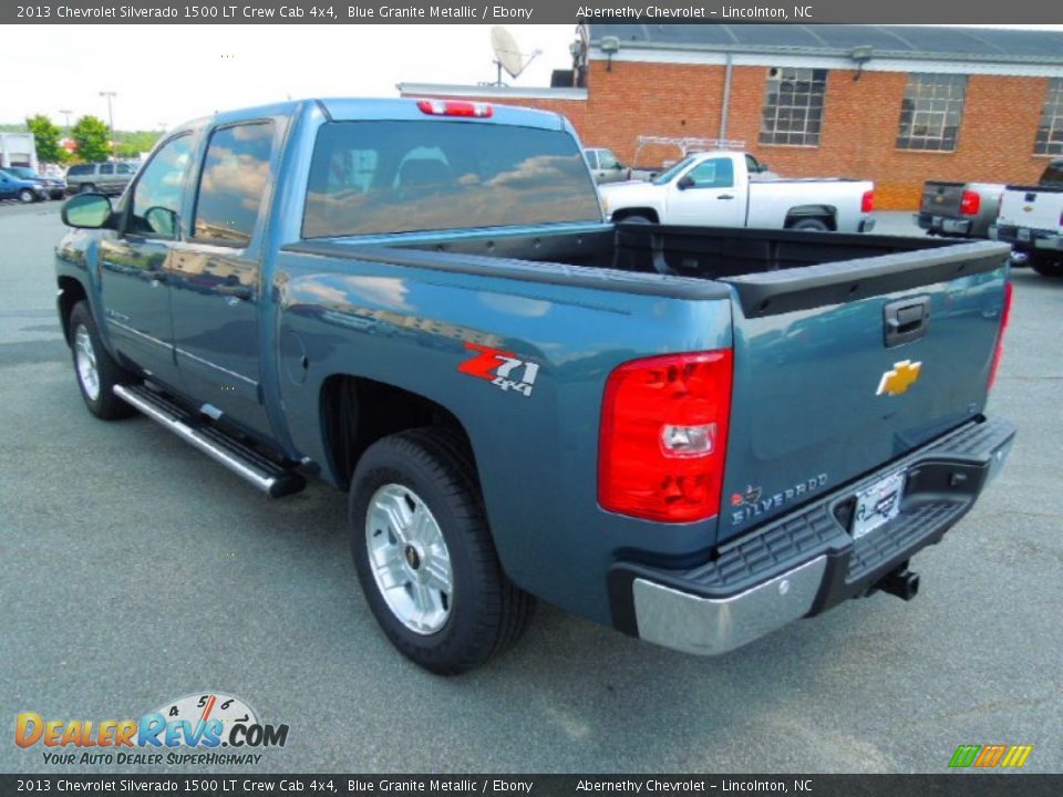 2013 Chevrolet Silverado 1500 LT Crew Cab 4x4 Blue Granite Metallic / Ebony Photo #5