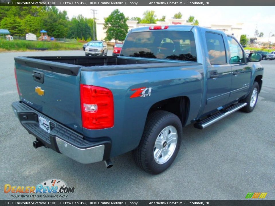 2013 Chevrolet Silverado 1500 LT Crew Cab 4x4 Blue Granite Metallic / Ebony Photo #6
