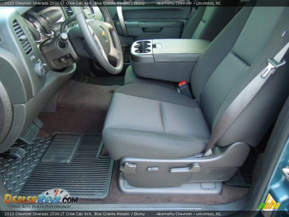 2013 Chevrolet Silverado 1500 LT Crew Cab 4x4 Blue Granite Metallic / Ebony Photo #8