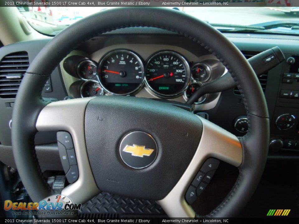 2013 Chevrolet Silverado 1500 LT Crew Cab 4x4 Blue Granite Metallic / Ebony Photo #13