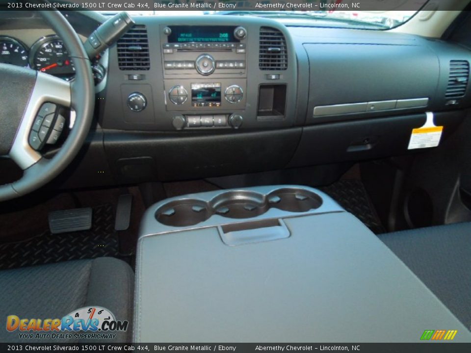 2013 Chevrolet Silverado 1500 LT Crew Cab 4x4 Blue Granite Metallic / Ebony Photo #17