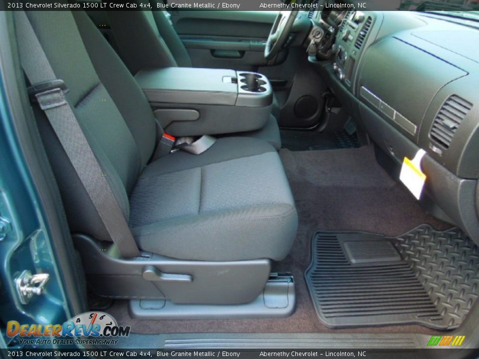 2013 Chevrolet Silverado 1500 LT Crew Cab 4x4 Blue Granite Metallic / Ebony Photo #20