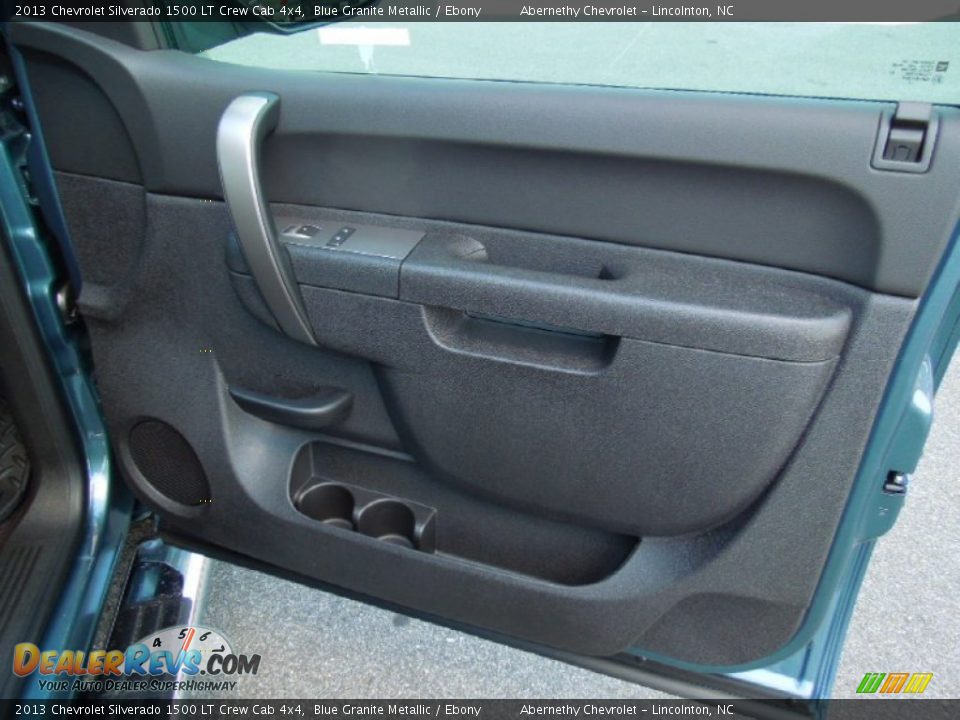 2013 Chevrolet Silverado 1500 LT Crew Cab 4x4 Blue Granite Metallic / Ebony Photo #22
