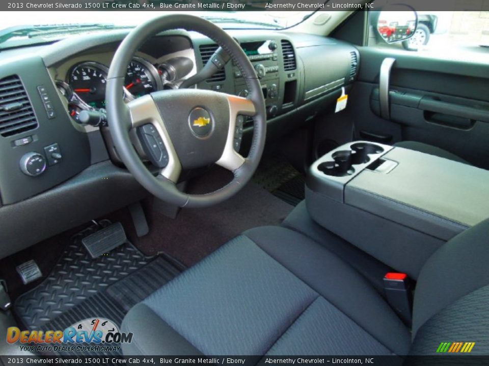 2013 Chevrolet Silverado 1500 LT Crew Cab 4x4 Blue Granite Metallic / Ebony Photo #25