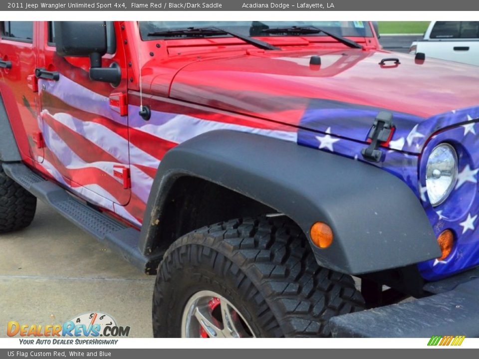 US Flag Custom Red, White and Blue - 2011 Jeep Wrangler Unlimited