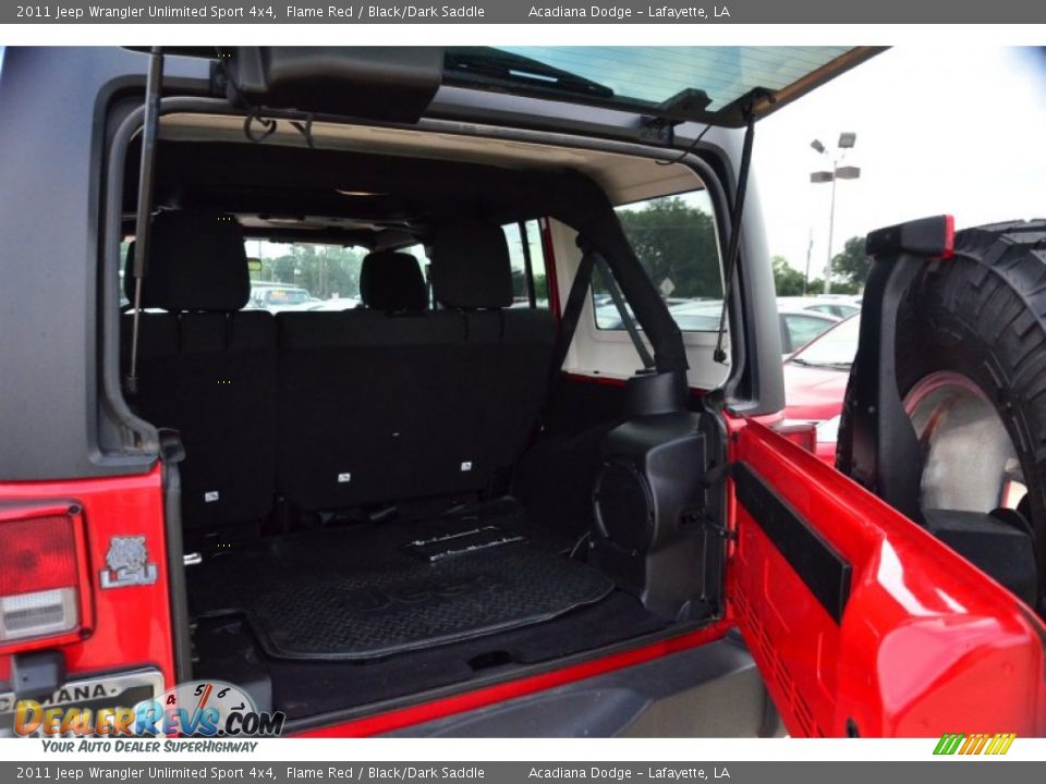 2011 Jeep Wrangler Unlimited Sport 4x4 Flame Red / Black/Dark Saddle Photo #23