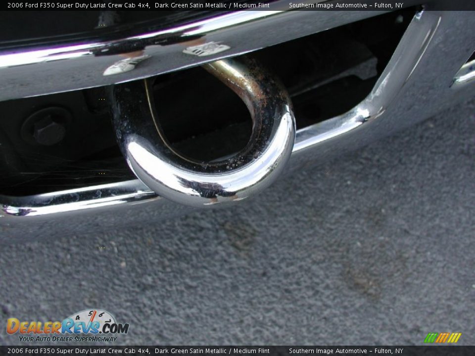 2006 Ford F350 Super Duty Lariat Crew Cab 4x4 Dark Green Satin Metallic / Medium Flint Photo #21