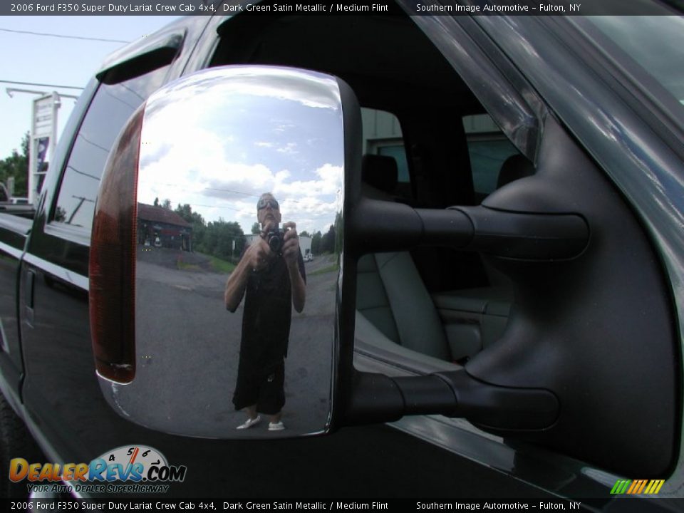 2006 Ford F350 Super Duty Lariat Crew Cab 4x4 Dark Green Satin Metallic / Medium Flint Photo #25
