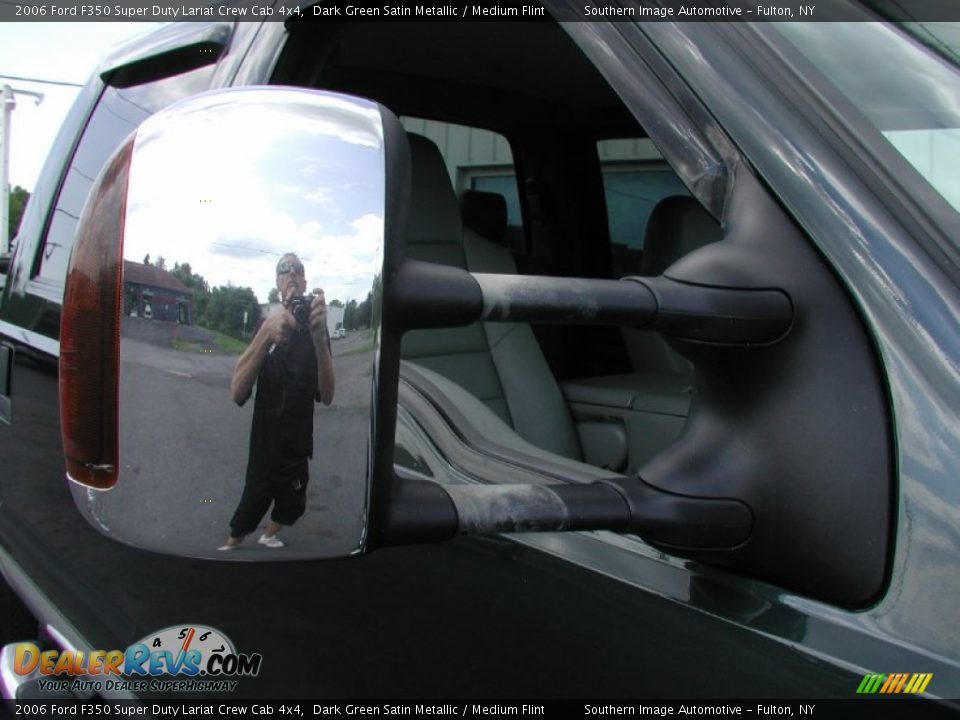 2006 Ford F350 Super Duty Lariat Crew Cab 4x4 Dark Green Satin Metallic / Medium Flint Photo #26