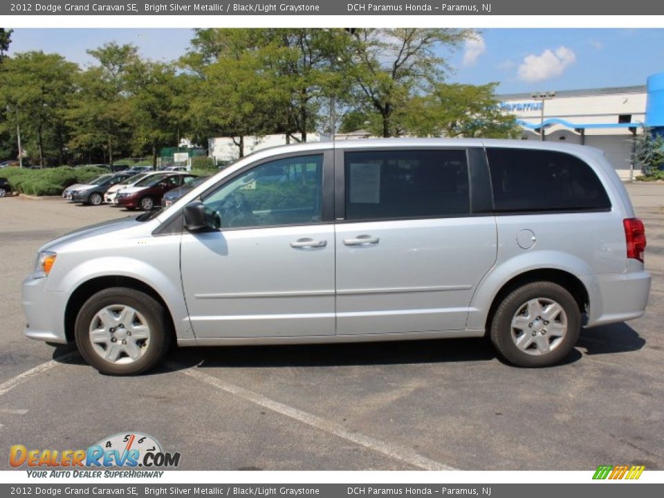 2012 Dodge Grand Caravan SE Bright Silver Metallic / Black/Light Graystone Photo #8
