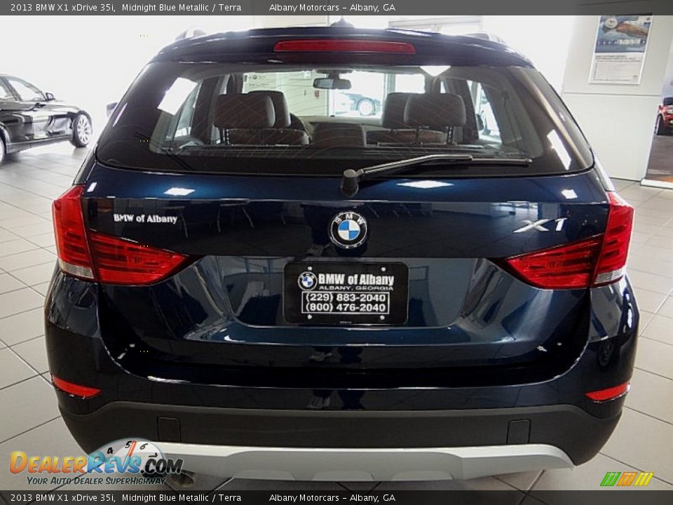 2013 BMW X1 xDrive 35i Midnight Blue Metallic / Terra Photo #5