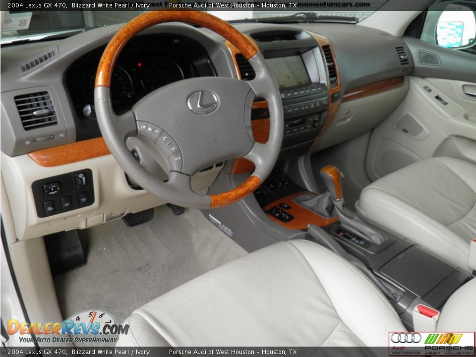 2004 Lexus GX 470 Blizzard White Pearl / Ivory Photo #8
