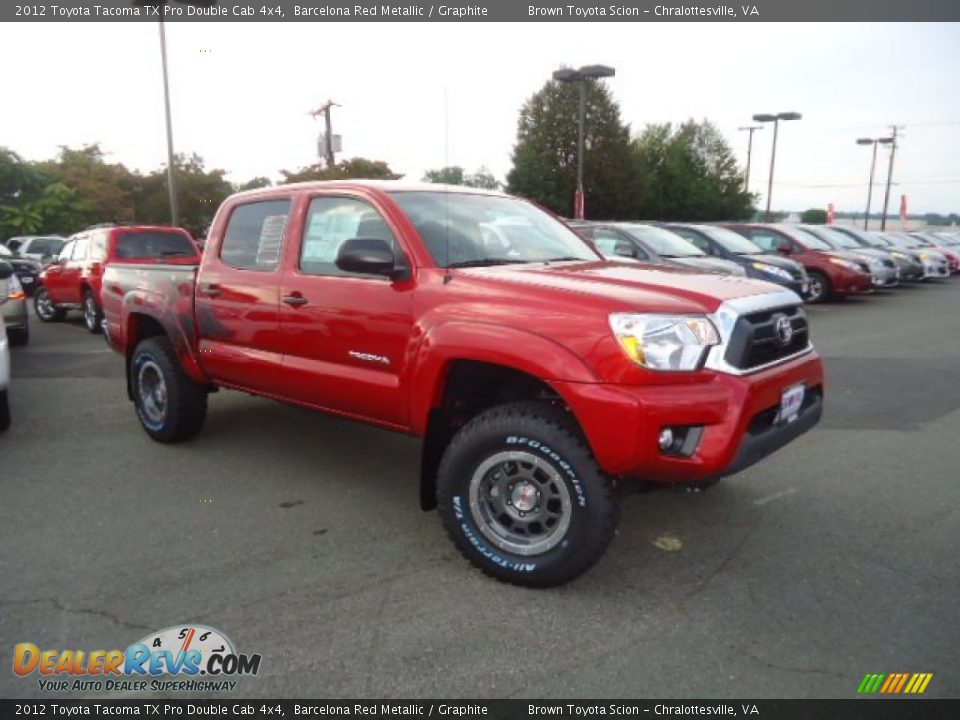 2012 Toyota Tacoma TX Pro Double Cab 4x4 Barcelona Red Metallic / Graphite Photo #1