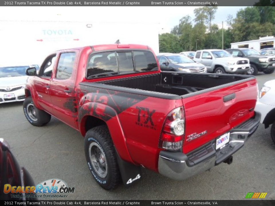 2012 Toyota Tacoma TX Pro Double Cab 4x4 Barcelona Red Metallic / Graphite Photo #5