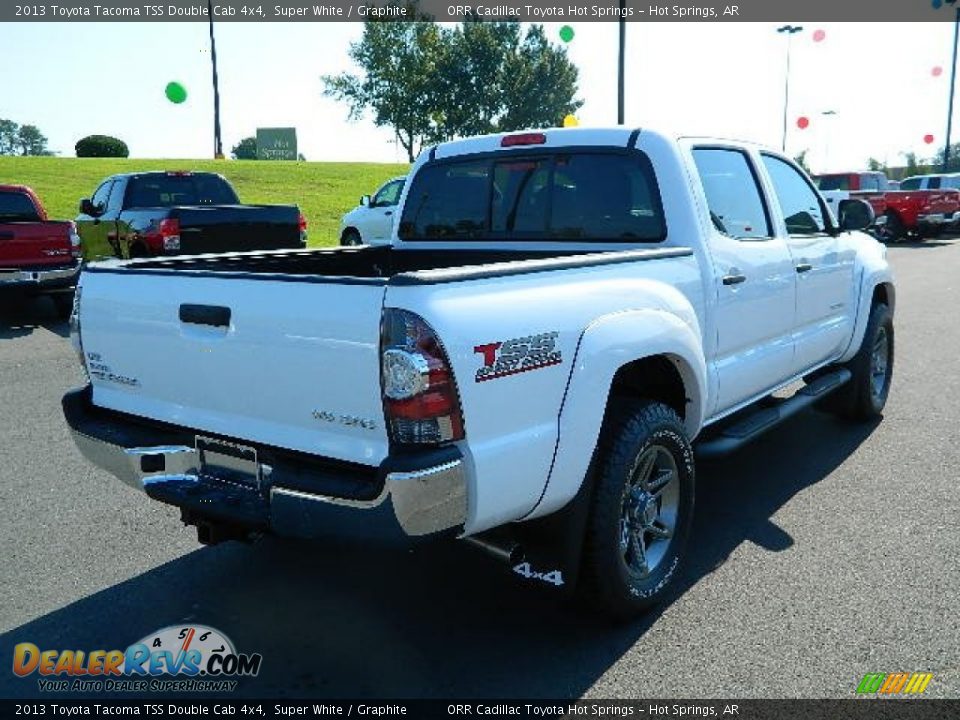 2013 Toyota Tacoma TSS Double Cab 4x4 Super White / Graphite Photo #3