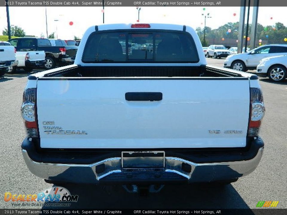 2013 Toyota Tacoma TSS Double Cab 4x4 Super White / Graphite Photo #4