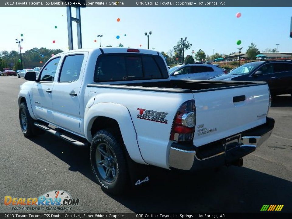 2013 Toyota Tacoma TSS Double Cab 4x4 Super White / Graphite Photo #5