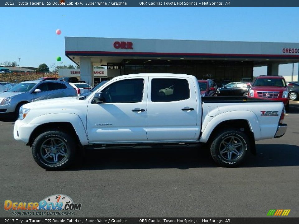 2013 Toyota Tacoma TSS Double Cab 4x4 Super White / Graphite Photo #6