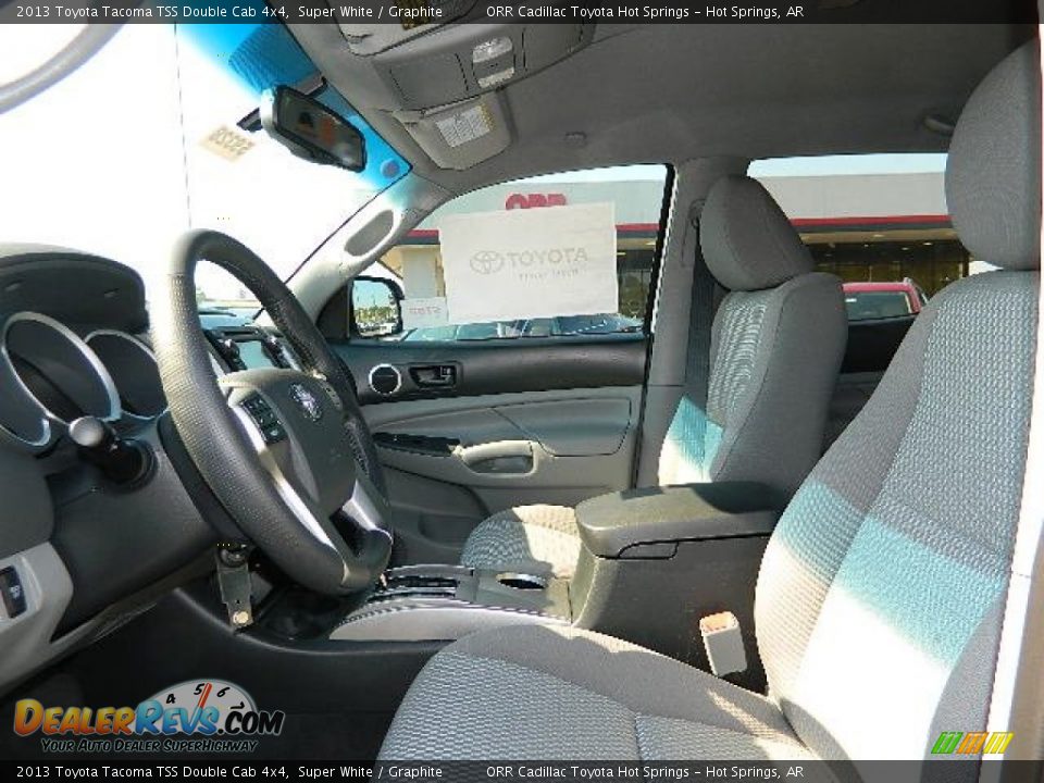 2013 Toyota Tacoma TSS Double Cab 4x4 Super White / Graphite Photo #11