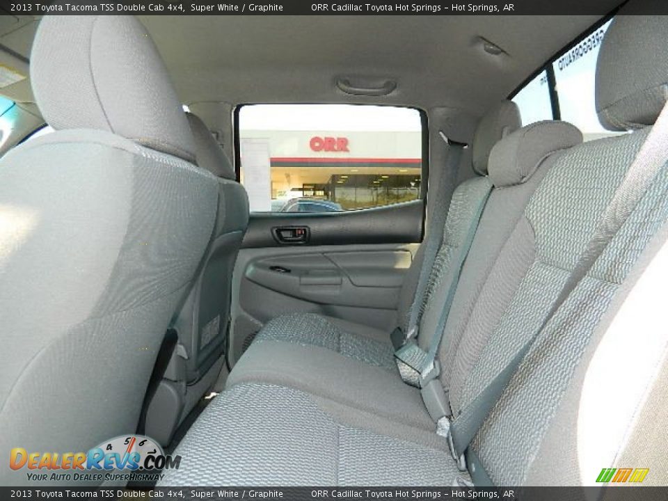 2013 Toyota Tacoma TSS Double Cab 4x4 Super White / Graphite Photo #12