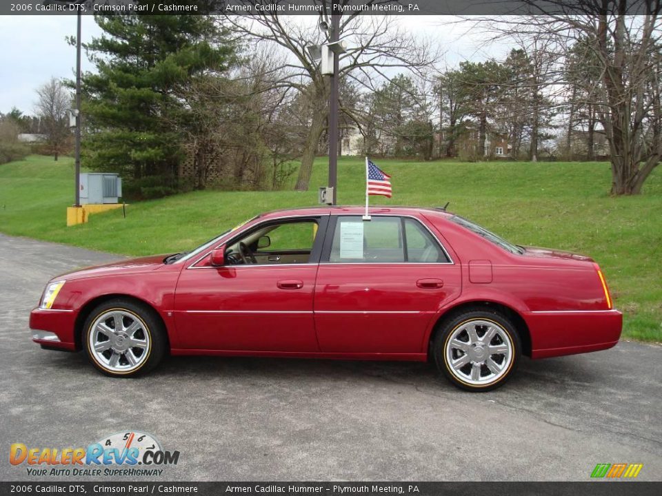 2006 Cadillac DTS Crimson Pearl / Cashmere Photo #9