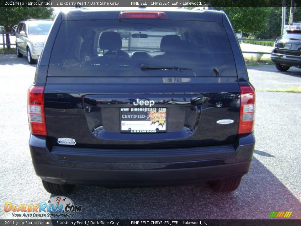 2011 Jeep Patriot Latitude Blackberry Pearl / Dark Slate Gray Photo #5