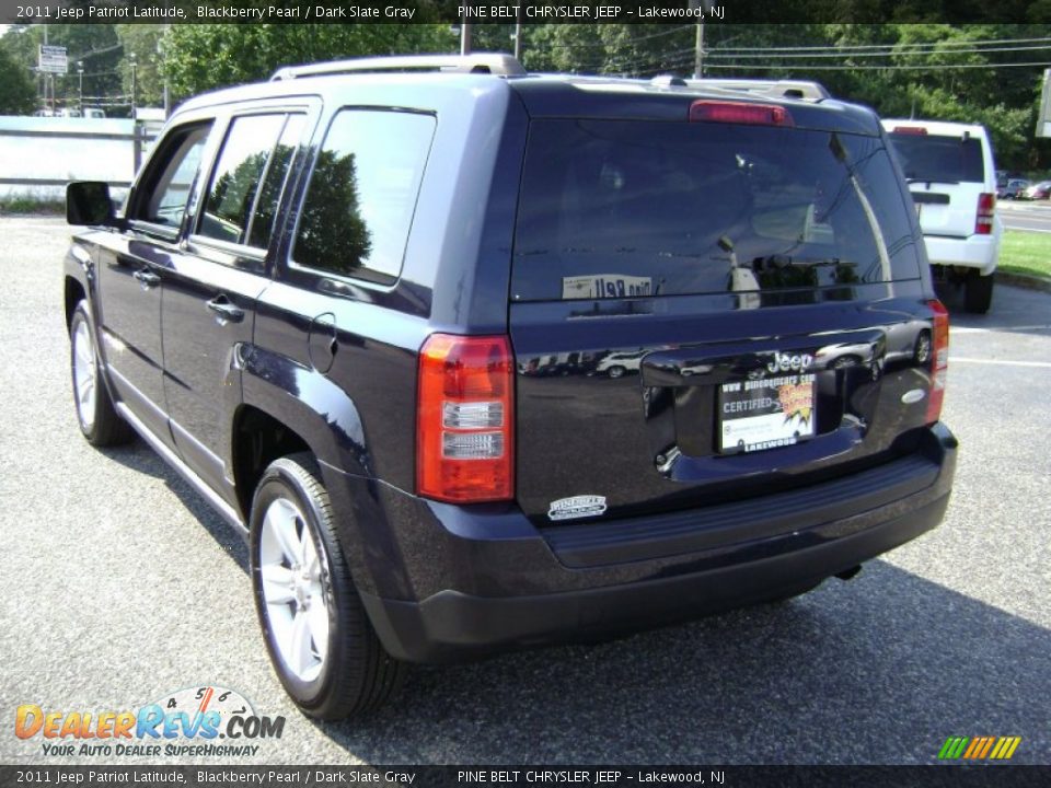 2011 Jeep Patriot Latitude Blackberry Pearl / Dark Slate Gray Photo #6