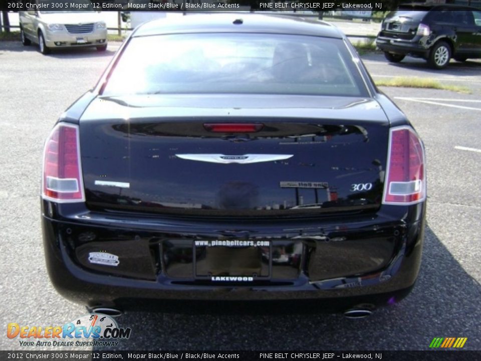 2012 Chrysler 300 S Mopar '12 Edition Mopar Black/Blue / Black/Blue Accents Photo #5