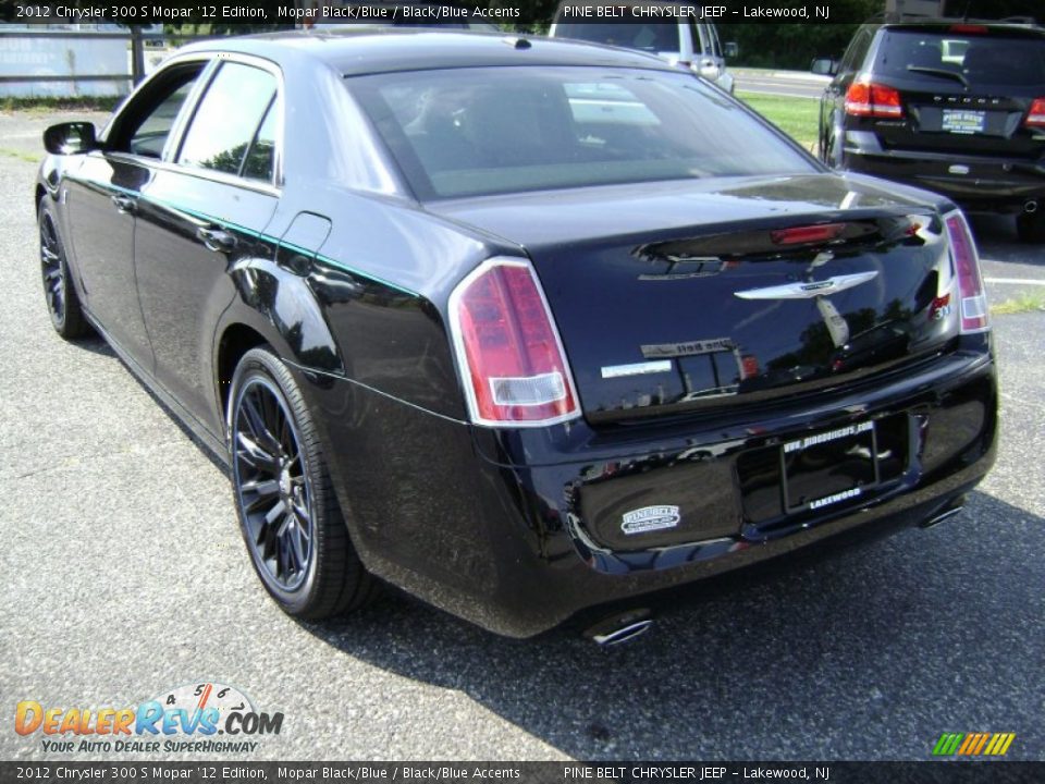 2012 Chrysler 300 S Mopar '12 Edition Mopar Black/Blue / Black/Blue Accents Photo #6