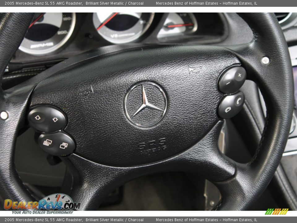 2005 Mercedes-Benz SL 55 AMG Roadster Steering Wheel Photo #8