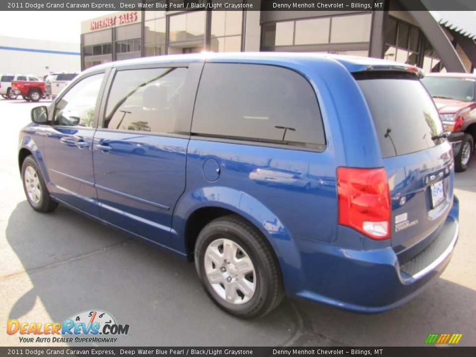 2011 Dodge Grand Caravan Express Deep Water Blue Pearl / Black/Light Graystone Photo #5