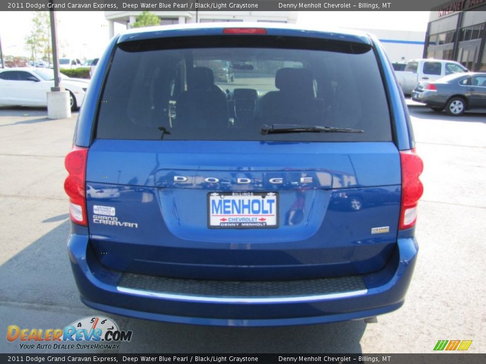 2011 Dodge Grand Caravan Express Deep Water Blue Pearl / Black/Light Graystone Photo #6