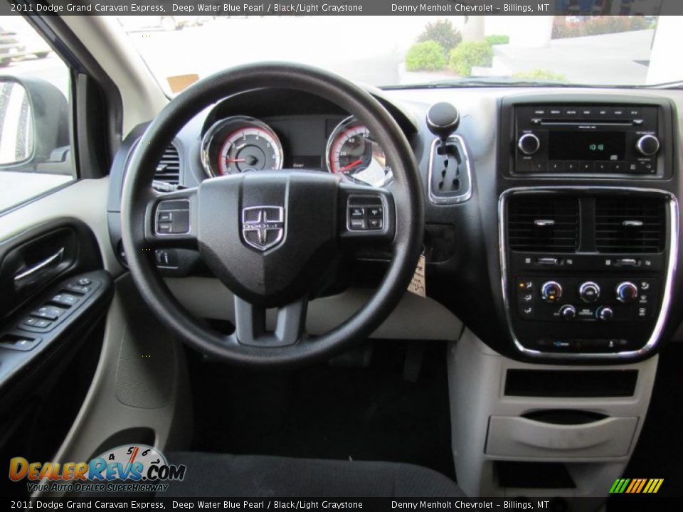 2011 Dodge Grand Caravan Express Deep Water Blue Pearl / Black/Light Graystone Photo #9