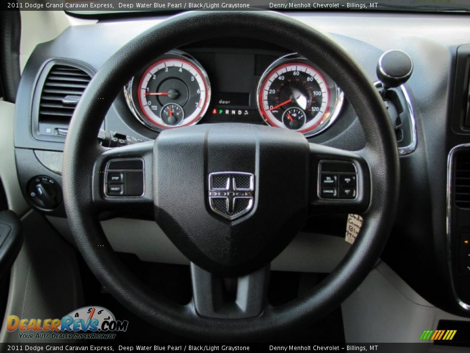 2011 Dodge Grand Caravan Express Deep Water Blue Pearl / Black/Light Graystone Photo #11