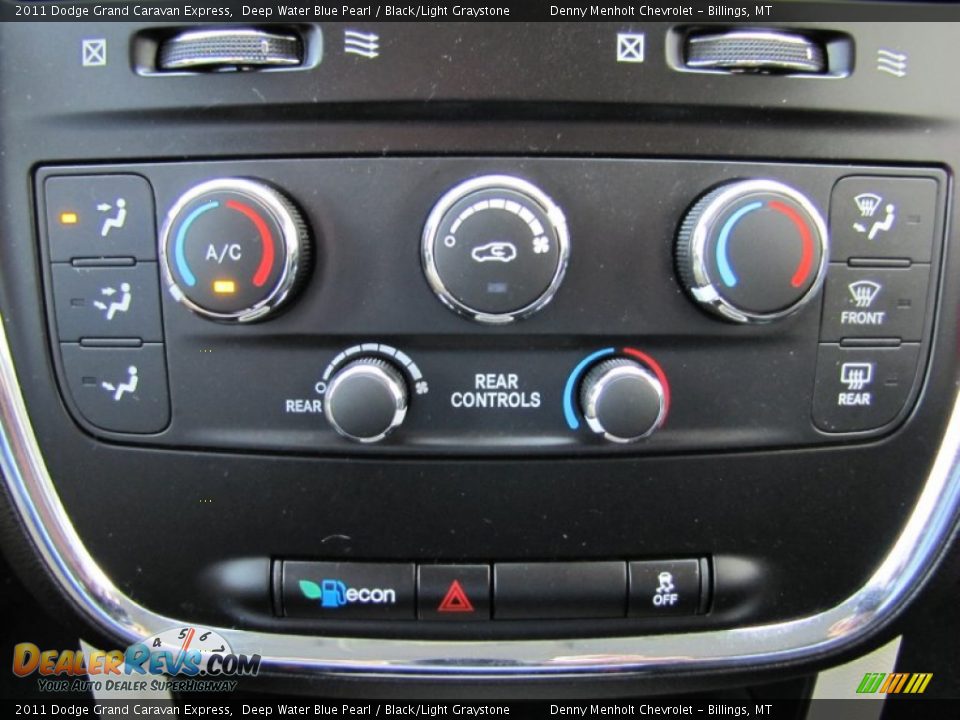 2011 Dodge Grand Caravan Express Deep Water Blue Pearl / Black/Light Graystone Photo #19