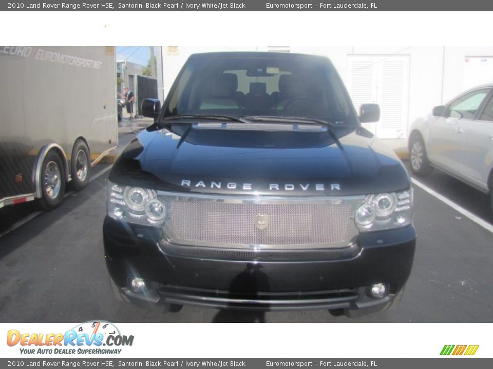 2010 Land Rover Range Rover HSE Santorini Black Pearl / Ivory White/Jet Black Photo #1