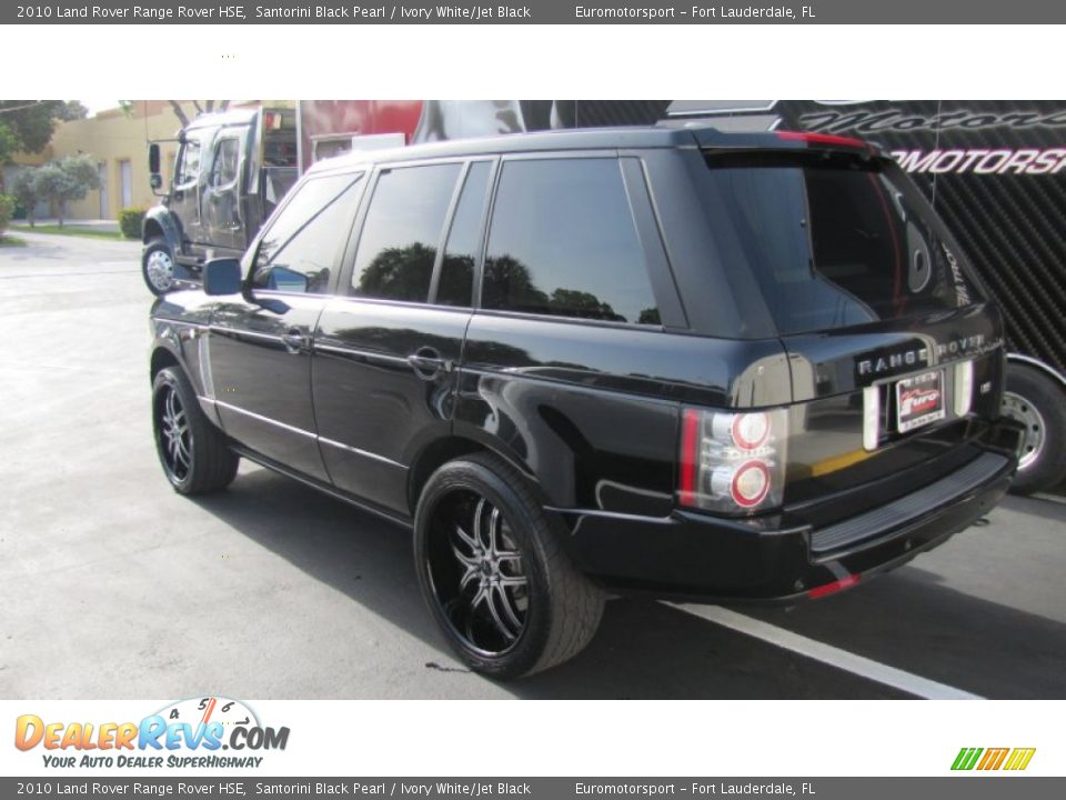 2010 Land Rover Range Rover HSE Santorini Black Pearl / Ivory White/Jet Black Photo #3