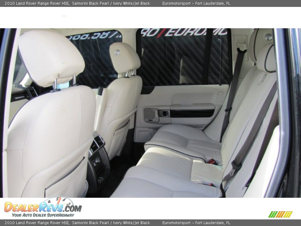 2010 Land Rover Range Rover HSE Santorini Black Pearl / Ivory White/Jet Black Photo #8