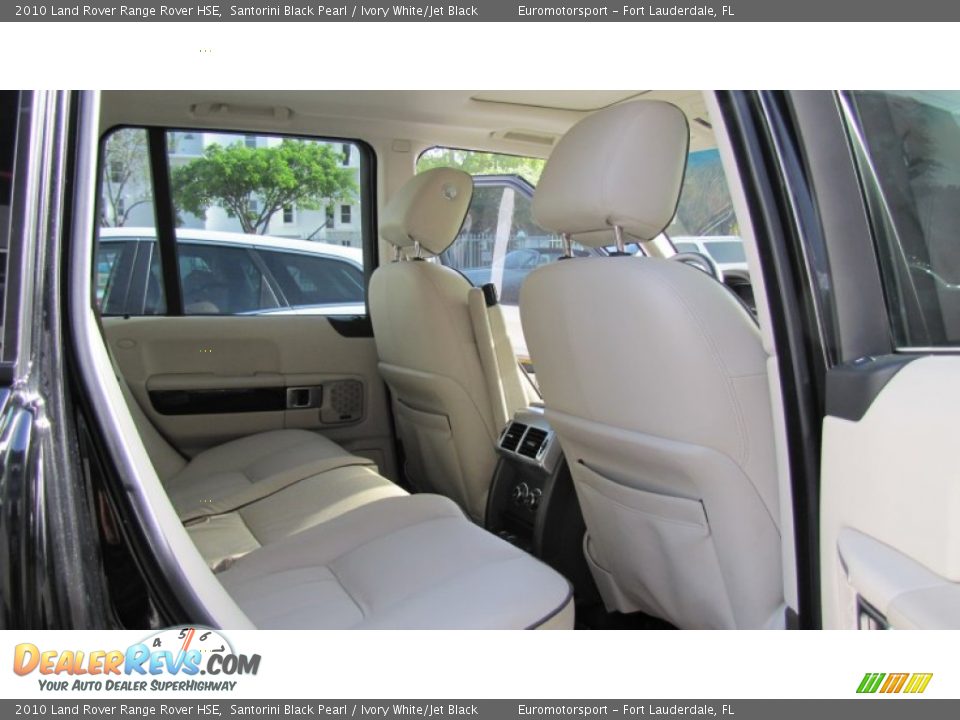 2010 Land Rover Range Rover HSE Santorini Black Pearl / Ivory White/Jet Black Photo #10