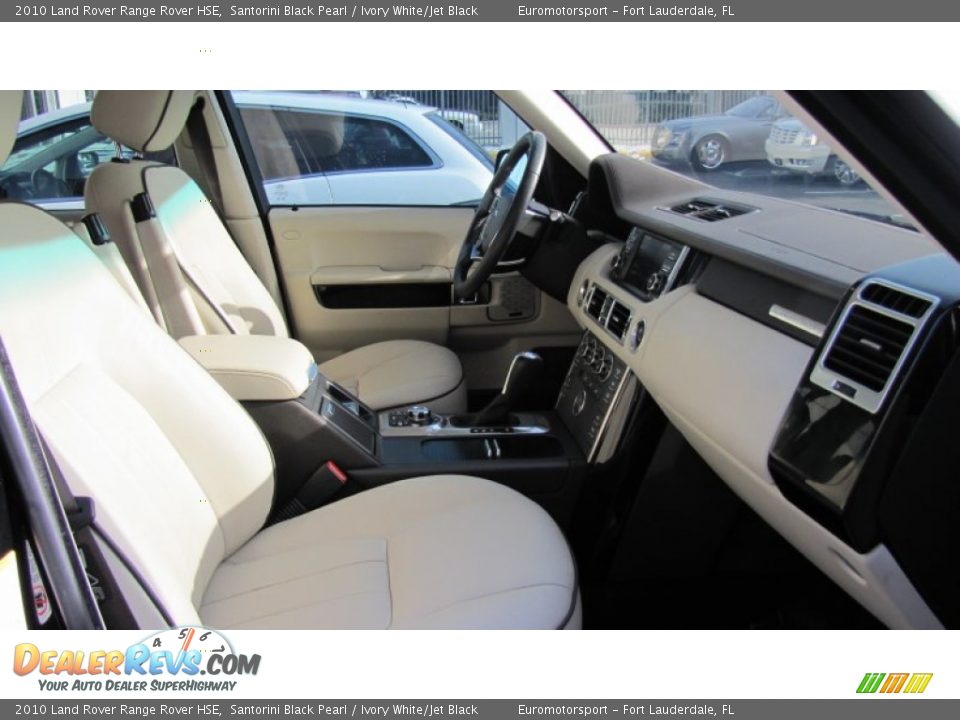 2010 Land Rover Range Rover HSE Santorini Black Pearl / Ivory White/Jet Black Photo #11