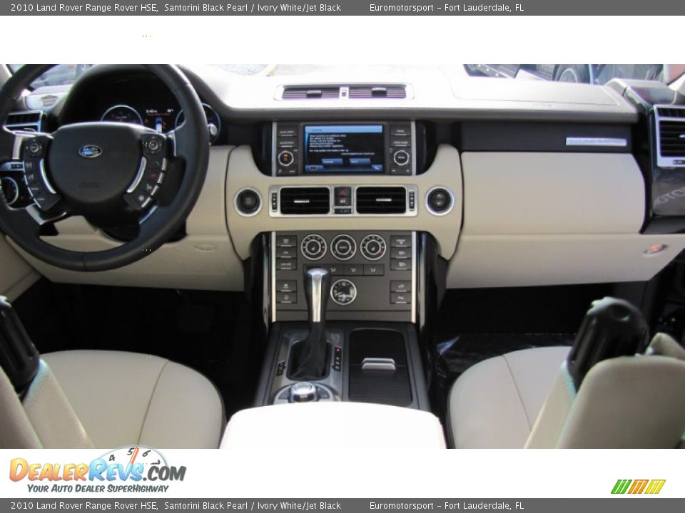 2010 Land Rover Range Rover HSE Santorini Black Pearl / Ivory White/Jet Black Photo #12
