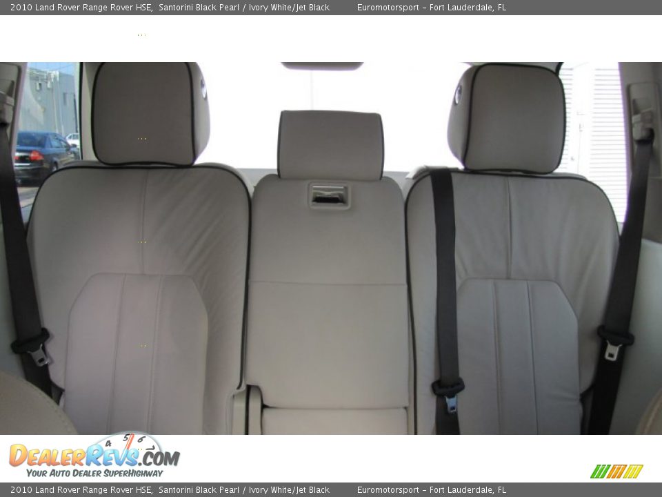 2010 Land Rover Range Rover HSE Santorini Black Pearl / Ivory White/Jet Black Photo #13