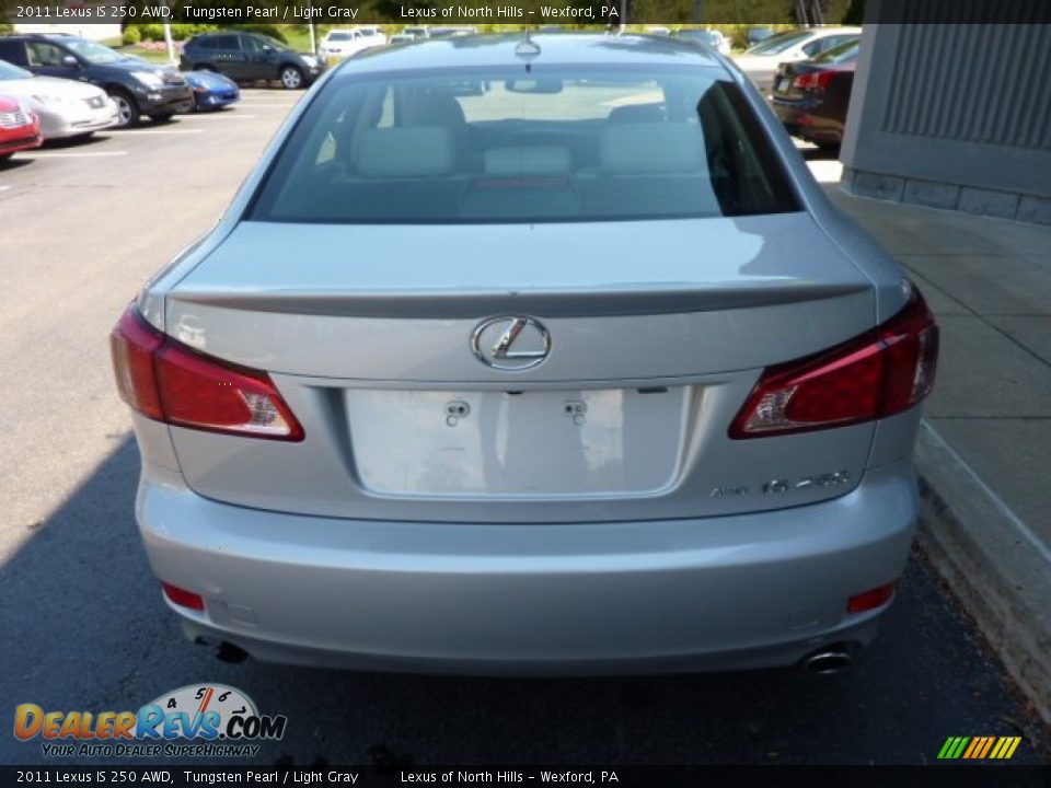 2011 Lexus IS 250 AWD Tungsten Pearl / Light Gray Photo #4