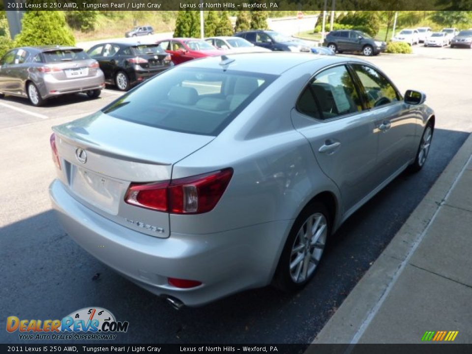 2011 Lexus IS 250 AWD Tungsten Pearl / Light Gray Photo #5