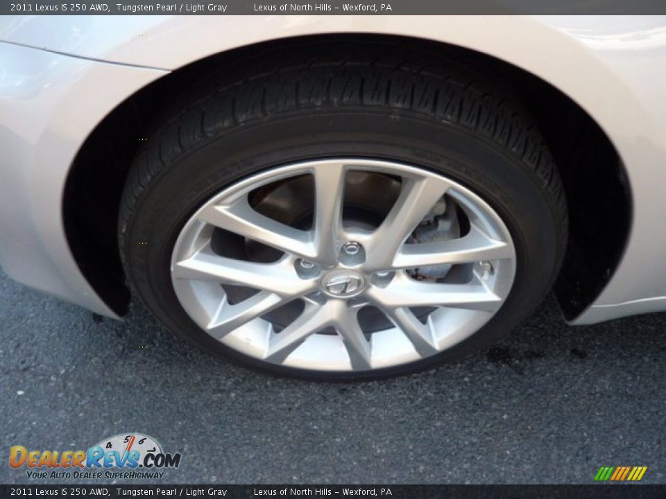 2011 Lexus IS 250 AWD Tungsten Pearl / Light Gray Photo #8