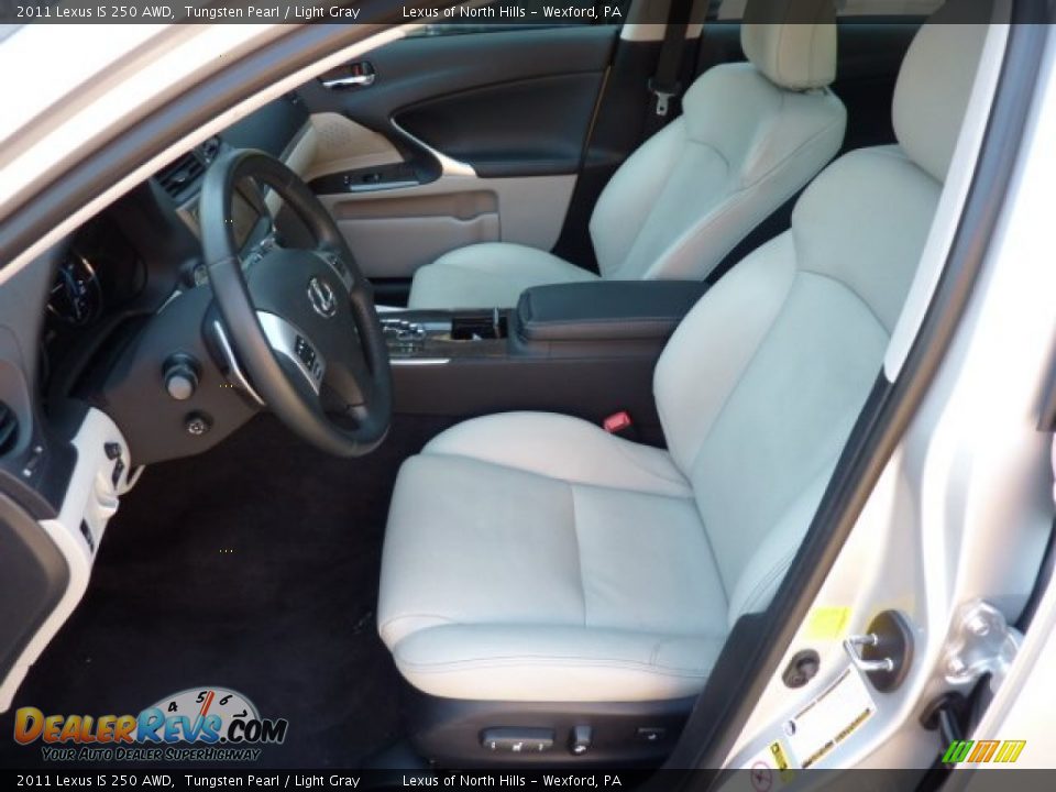2011 Lexus IS 250 AWD Tungsten Pearl / Light Gray Photo #9