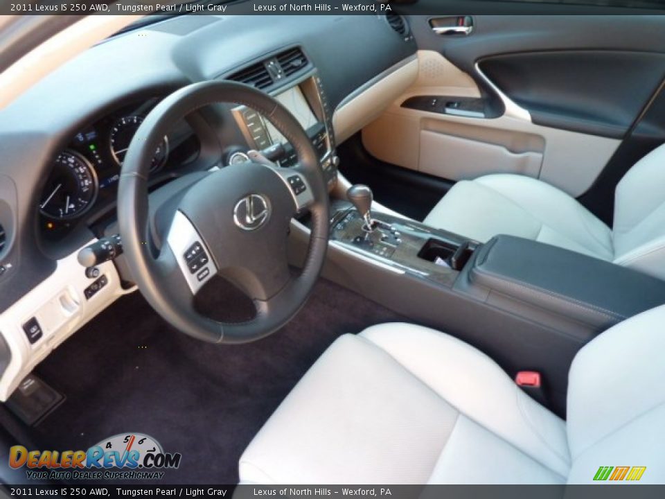 2011 Lexus IS 250 AWD Tungsten Pearl / Light Gray Photo #10
